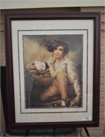 Henry Raeburns " boy with the rabbit" vintage