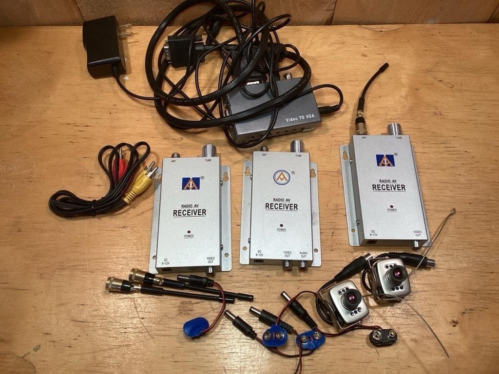 Radio AV receiver, small cameras