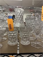FOSTORIA GLASS DRINKING GLASSES LOT OF 13