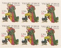 1977 VALLEY FORGE GEORGE WASHINGTON 13C STAMPS