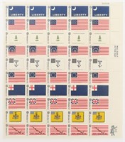 1968 LIBERTY HISTORIC AMERICAN FLAG 6C STAMPS