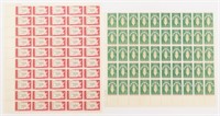 LOT OF TWO 1963 U.S. POSTAGE 5C STAMP SHEETS