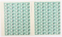 LOT OF TWO 1962 HIGHER EDUCATION 4C STAMP SHEETS