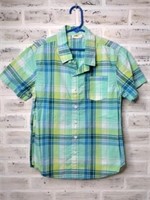 E1) BOYS M 7/8 CRAZY 8 BUTTON-UP SHIRT