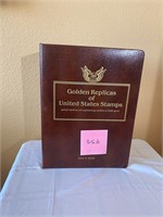 Golden replicas of US stamps #353