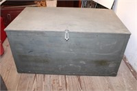 Vintage Wood Trunk 19 x 21 x 37