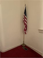 Flagpole and stand