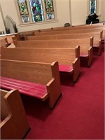 Church pew second in line 10’9" wide or 129