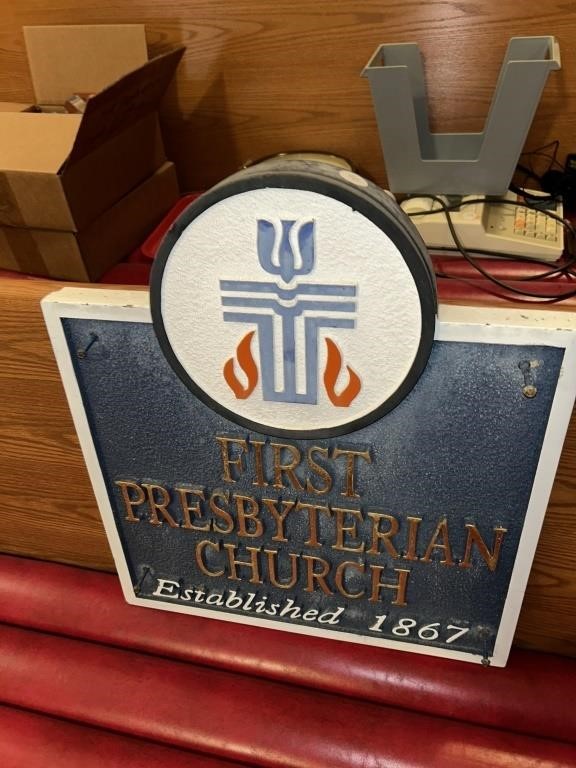 First Presbyterian Church sign