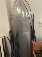 Stack of fiberglass window coverings