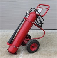 Amerex Carbon Dioxide Cylinder on Cart