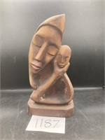 Hand Carved "Acrophete" Wood Statue