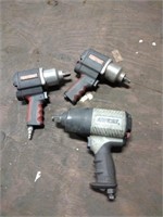 Assorted pneumatic impact wrenches