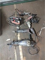 Assorted electric power tools