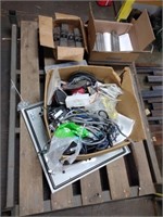 Pallet of miscellaneous steel and electrical