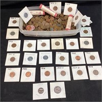 ASSORTED PENNY COLLECTION, MAINLY WHEAT PENNIES,