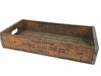 Vintage Bodine Electric Co CHicago Wood Box
