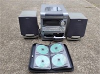 AIWA Digital Audio System with Speakers & CDs