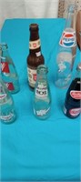 Dr. Pepper, Pepsi and Lone Star Beer Bottles