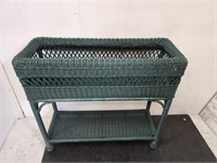 Wicker Planter Box  with Self 32 x 29"