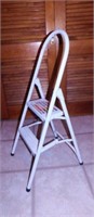 Steel folding 2 step ladder, 200 lb. weight cap. -