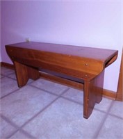Pine crock bench, 36" x 10.5" x 16"