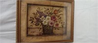 Antique Look Floral Hanging Picture