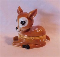 2011 Bradford Exchange porcelain deer music box