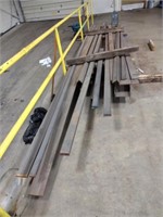 Assorted bar, flat, angle, pipe fabrication steel,