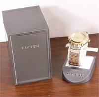 Elgin II day date quartz men's watch, FCT001
