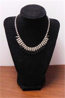 Black & clear rhinestone necklace in Eldridge