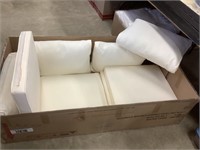 Beautiful cream colored patio cushions.  Great