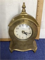 Vintage Timeworks brass mantle clock (heavy)