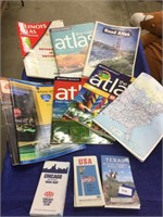 Road atlas books and maps