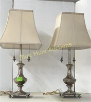 2 matching lamps working-27"tall