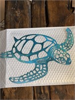 14 “ Metal Wall Turtle Decoration