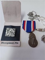 Menopause Pin, Valley Forge Pin, Cufflinks,