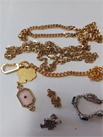 Silvertone and Goldtone Jewelry Lot