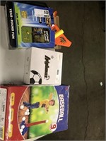 1 LOT *OPENED* STOMP ROCKET SET, MENS NEW SOCCER