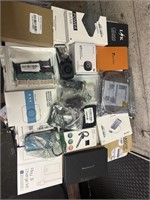 1 LOT FLAT OF ASST PHONE CASES AND ELECTRONICS