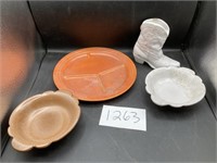 Frankoma Pottery, Unmarked Plate  see des