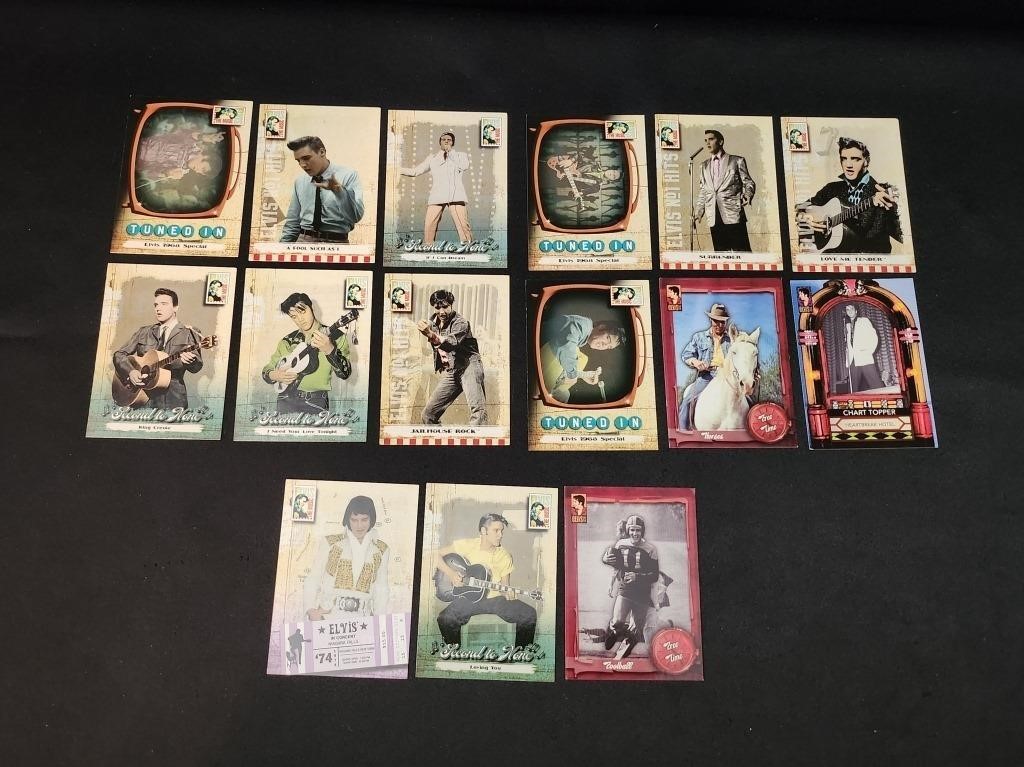 LOT OF COLLECTIBLE ELVIS PRESLEY TRADING CARDS...