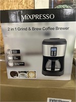 1 LOT OF (1) MIXPRESSO 2 IN 1 GRIND AND BREW