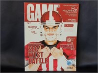 ALABAMA FOOTBALL GAMEDAY PROGRAM (11/9/13) GAME 9