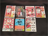 LOT OF TRAVIS KELCY NFL FOOTBALL CARDS (7 CARDS...