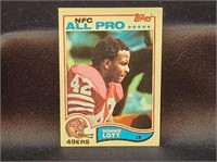 1982 TOPPS ROOKIE RONNIE LOTT NFL FOOTBALL CARD