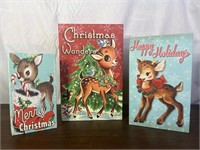 Decor Bambi Baby Deer Christmas Boxes & Musical