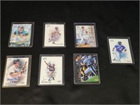 LOT OF AUTOGRAPHED BASEBALL & FOOTBALL CARDS...