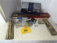 Old Gun Cleaning Kit & PA Deer Tags Ect