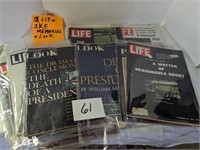 13 Life & Look Magazines about JFK